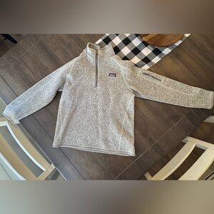 Patagonia Kids' Better Sweater 1/4-Zip Fleece Gray - XL Fits like a M/L.